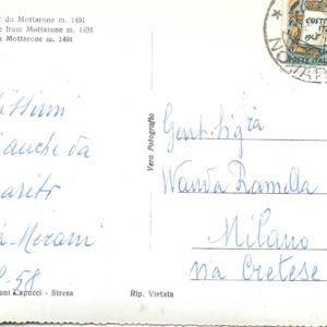 Stresa - IL LAGO MAGGIORE DAL MOTTARONE - 1958