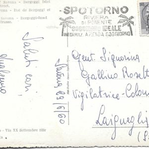 Bergeggi - ISOLOTTO DI BERGEGGI E VIA AURELIA - 1960