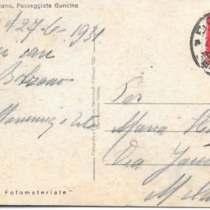 Bolzano - PASSEGGIATA GUNCINA - 1931