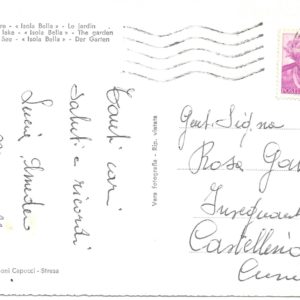 Lago Maggiore - ISOLA BELLA - GIARDINO - 1962