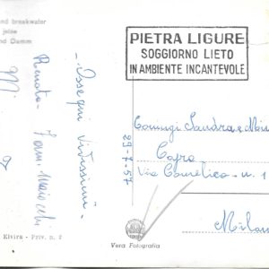 Pietra Ligure - GIARDINI E MOLO - 29/07/57