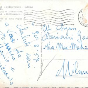 Pegli - BAGNI PUPPO E MEDITERRANEO - 30/08/57