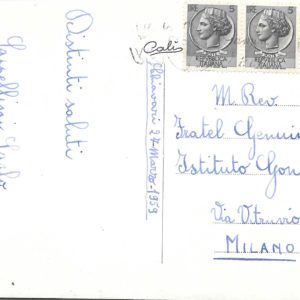 Chiavari - MONUMENTO A CRISTOFORO COLOMBO E COLLEGIO S. MARTA - 1959