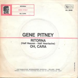 GENE PITNEY - Ritorna, Oh cara - 15/10/63