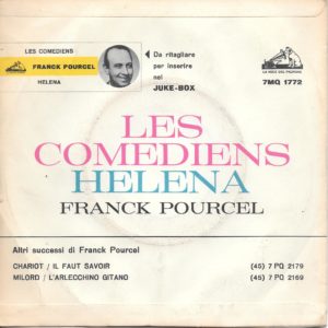 FRANCK POURCEL ORCHESTRA - Les comediens, Helena - 04/07/63