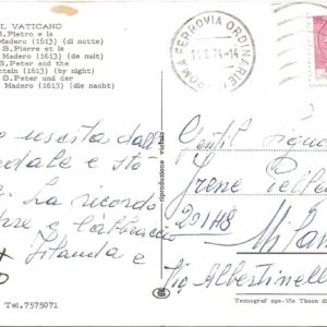 VATICANO - Basilica di San Pietro e Fontana di Madero - 14/06/74