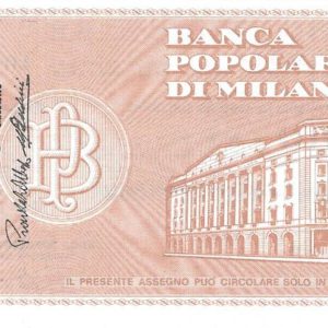 UNIONE ARTIGIANI PROVINCIA DI MILANO - 100 Lire - MILANO - 10/05/77