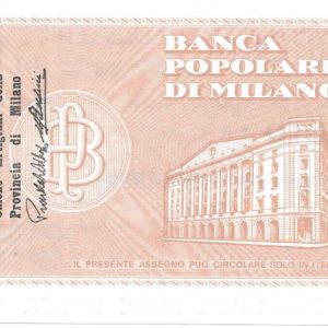 UNIONE ARTIGIANI PROVINCIA DI MILANO - 100 Lire - MILANO - 30/06/77