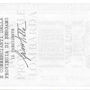 ASSOCIAZIONE ESERCENTI E COMMERCIANTI BERGAMO - 100 Lire - BERGAMO - 16/09/76
