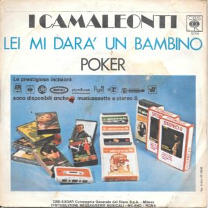 I CAMALEONTI - Lei mi Darà un Bambino, Poker - 28/09/70