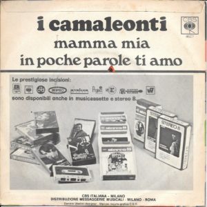 I CAMALEONTI - Mamma Mia, In Poche Parole ti Amo - 25/10/69