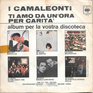 I CAMALEONTI - Ti Amo da un'Ora, Per Carità - 12/05/70
