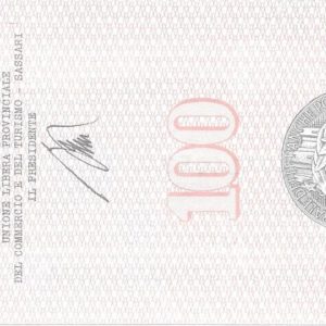 ASSOCIAZIONE COMMERCIANTI - 100 Lire - SASSARI - 18/02/77