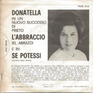 DONATELLA MORETTI - L'abbraccio, Se potessi