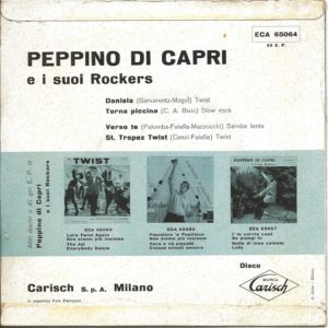 PEPPINO DI CAPRI - Daniela, Torna piccina, Verso te, St. Tropez twist - 30/05/62