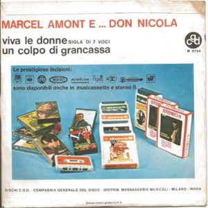 MARCEL AMONT e DON NICOLA - Viva le donne, Un colpo di grancassa - 24/12/69