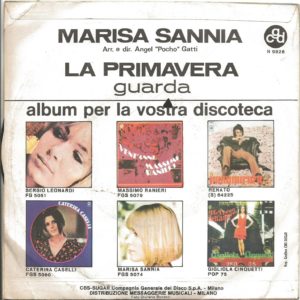 MARISA SANNIA - La primavera, Guarda - 02/04/69