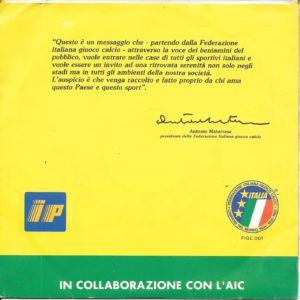 ROMANO BERTOLA - Il calcio è amore - 1988