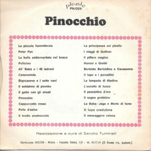 PINOCCHIO - Aldo Pagani - 1970