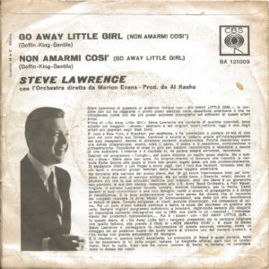 STEVE LAWRENCE - Non amarmi così, Go away little girl - 01/08/63