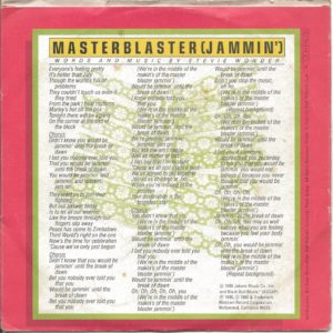 STEVIE WONDER - Master Blaster (Jammin') - 1980