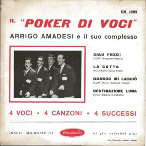 ARRIGO AMADESI - Ciau Fred, La gatta, Quando mi lasciò, Destinazione luna