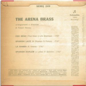ROBERT MERSEY & THE ARENA BRASS - Eso beso, Spanish lace, La bamba, Spanish harlem - 25/02/63