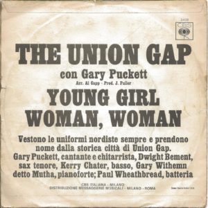 THE UNION GAP - Young girl, Woman woman - 1968