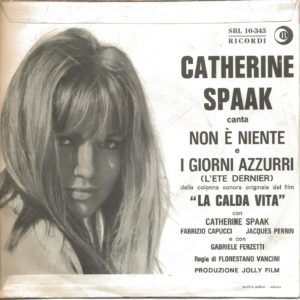 CATHERINE SPAAK - Non è niente, I giorni azzurri - 25/02/64