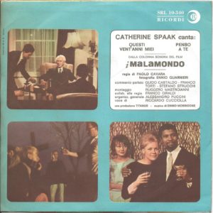 CATHERINE SPAAK - Questi vent'anni miei, Penso a te - 07/02/64