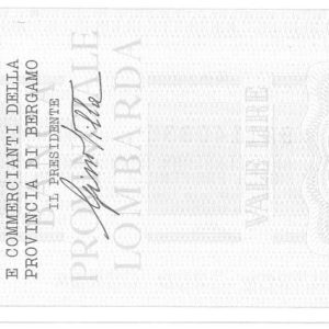 ASSOCIAZIONE ESERCENTI E COMMERCIANTI PROVINCIA DI BERGAMO - 150 Lire - BERGAMO - 02/05/77)