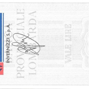 INVERNIZZI S.p.A. - 200 Lire - MILANO - 11/01/77