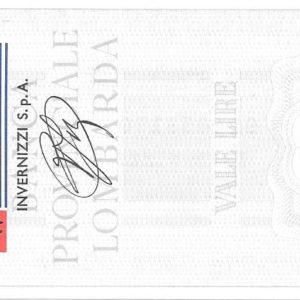 INVERNIZZI S.p.A. - 200 Lire - MILANO - 10/02/77