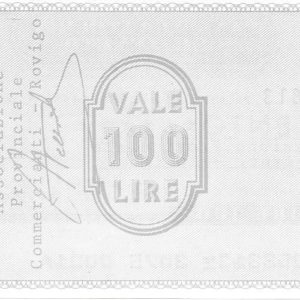 ASSOCIAZIONE PROVINCIALE COMMERCIANTI - 100 Lire - ROVIGO - 17/12/76