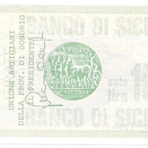 UNIONE ARTIGIANI PROVINCIA DI SONDRIO - Lire 100 - MILANO - 20/10/76