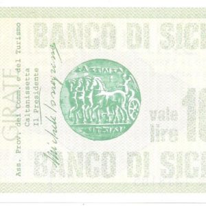 ASSOCIAZIONE PROVINCIALE COMMERCIO E TURISMO - Lire 100 - CALTANISSETTA - 14/02/77