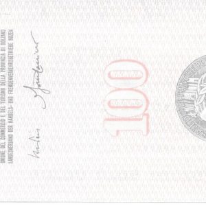 UNIONE COMMERCIO E TURISMO - 100 Lire - BOLZANO - 07/03/77