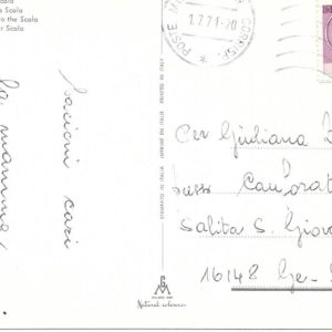 Milano - PIAZZA TEATRO ALLA SCALA - 01/07/71