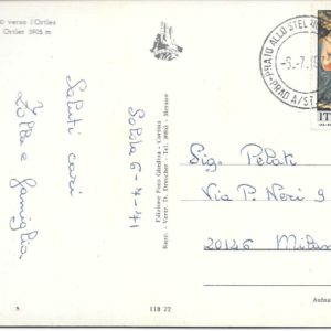 Solda - VERSO L'ORTLES - 06/07/71