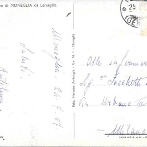 Lemeglio - PITTORESCA VISIONE DI MONEGLIA - 24/07/57