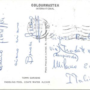 SWINDON - Regent street, Town Gardens, Paddling pool - 31/12/73