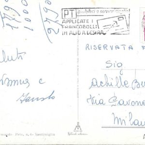 Ventimiglia - SALUTI - 12/08/63