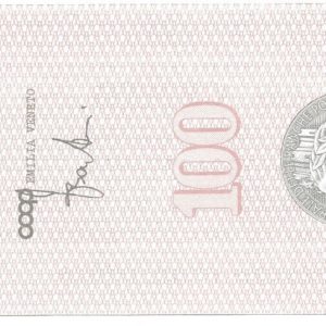 COOP EMILIA VENETO - Lire 100 - BOLOGNA - 27/10/76