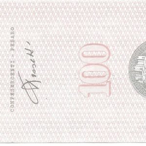 CONFESERCENTI PESARO - Lire 100 - PESARO - 27/10/76