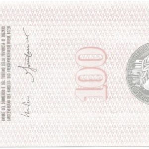 UNIONE COMMERCIO E TURISMO BOLZANO - Lire 100 - BOLZANO - 22/11/76