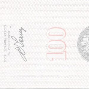 COOP. ROMAGNA MARCHE - Lire 100 - RAVENNA - 22/11/76