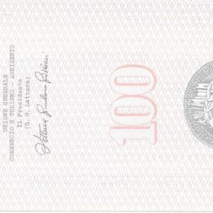 UNIONE GENERALE COMMERCIO E TURISMO - Lire 100 - AGRIGENTO - 06/12/76