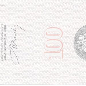 ASSOCIAZIONE COMMERCIANTI PROV. UDINE - Lire 100 - UDINE - 06/12/76