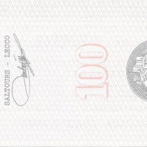 SALTOURS - Lire 100 - LECCO - 13/12/76