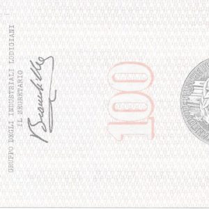GRUPPO INDUSTRIALI LODIGIANI - Lire 100 - LODI - 13/12/76